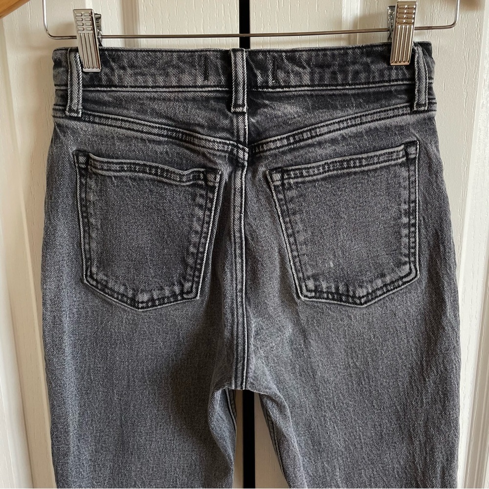 Abercrombie & Fitch The Mom High Rise Jeans Women’s 25 Vintage Black Trendy EUC - Picture 6 of 12